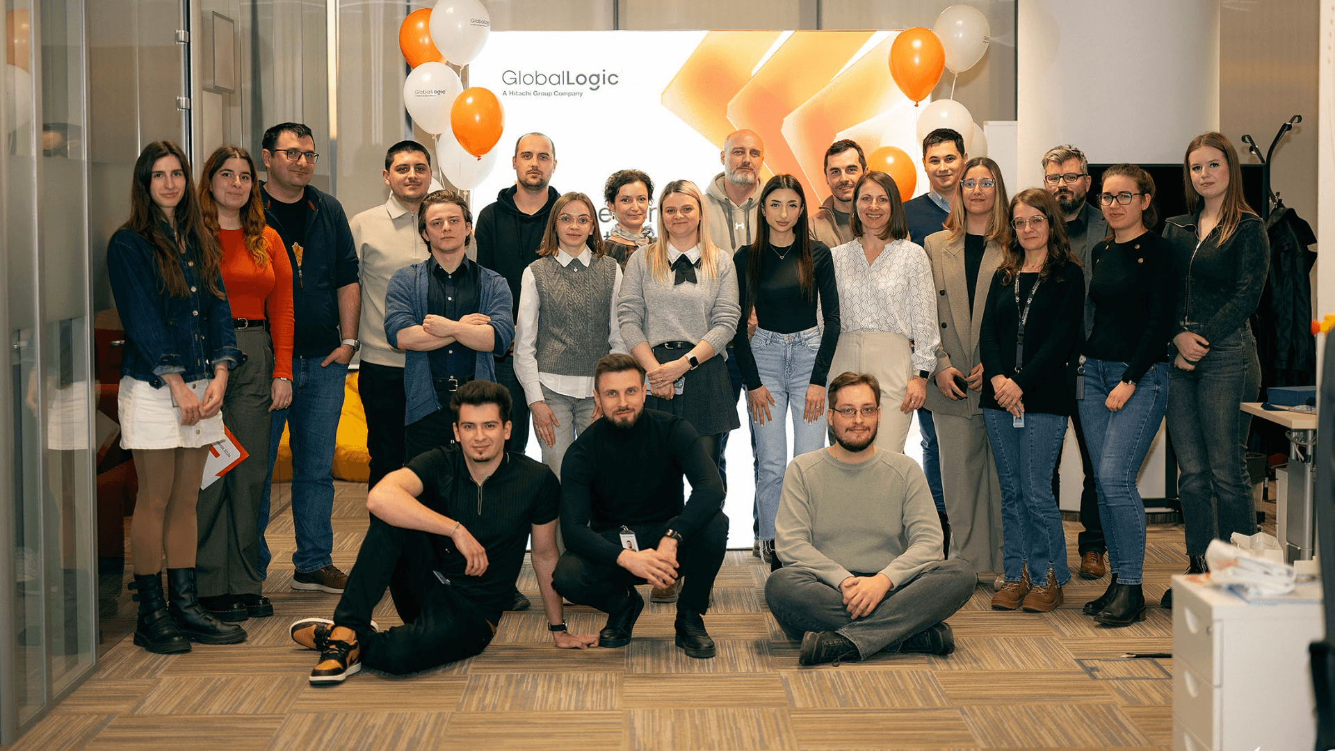 Ioana and a part of her colleagues from Iasi