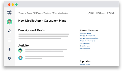 Confluence screen 2