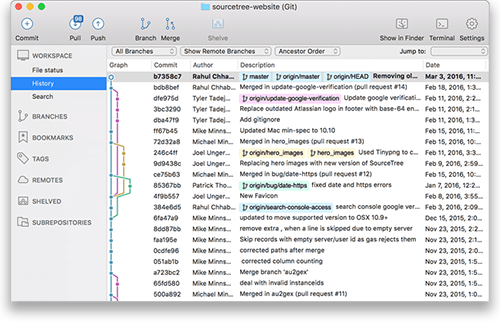 Sourcetree screen 1