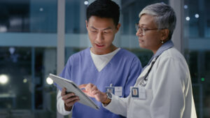 Healthcare technology in action.