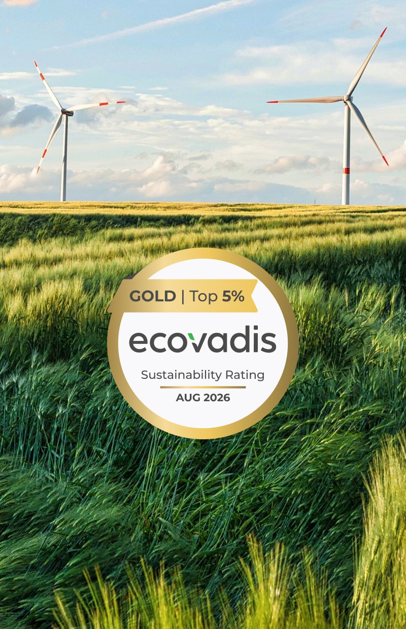 EcoVadis rating badge.